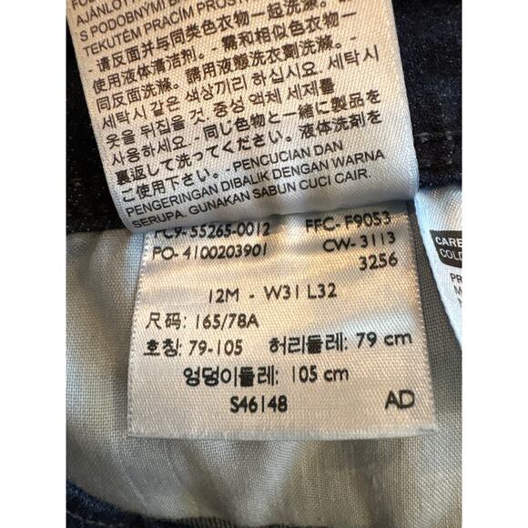 Levis 515 Jeans Womens 12M Blue Bootcut Flap Pockets Stretch Mid Rise Dark Wash - Picture 5 of 11